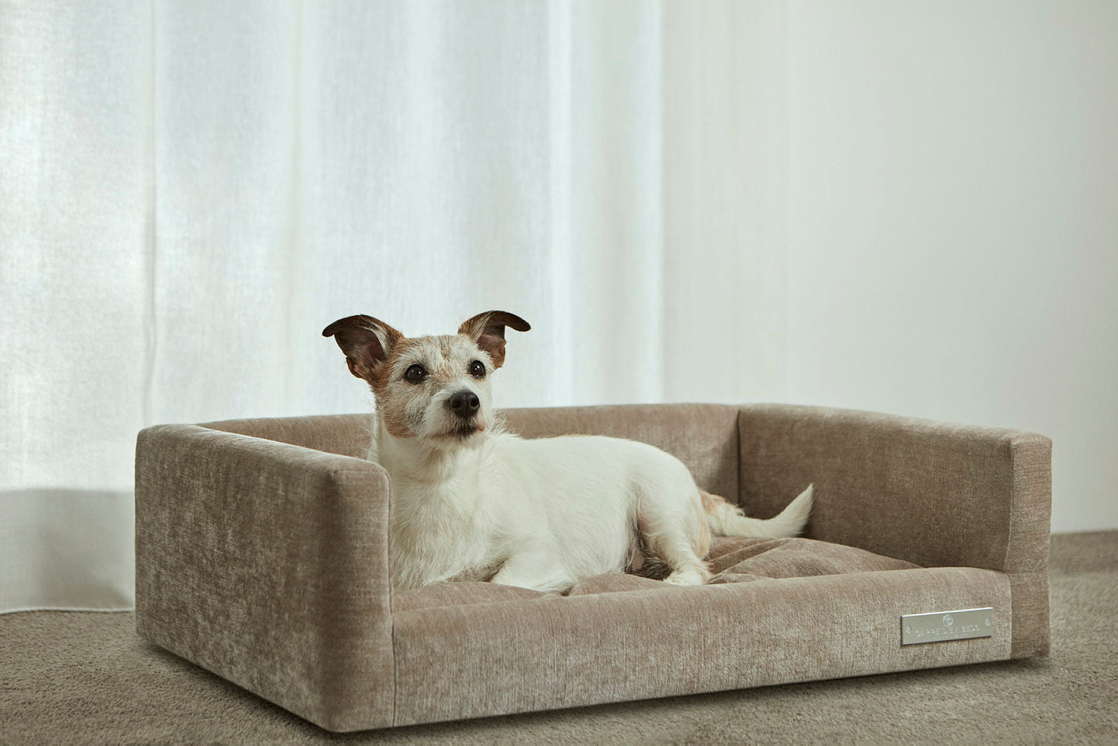 Hunnebo Dog Bed S KV Melange Nap LGR